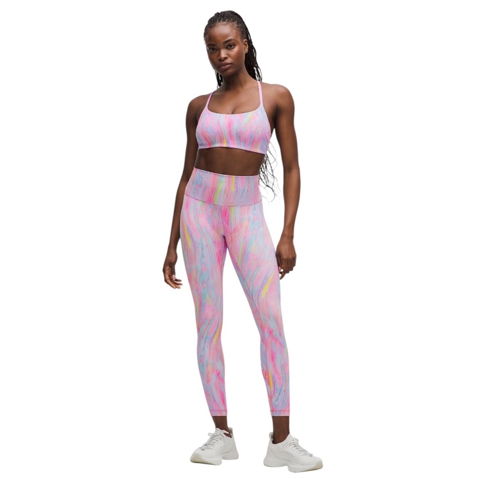lululemon athletica Vibrant Tie-Dye Leggings - Pink and Blue